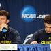 Michigan seniors senior Zack Novak and Stu Douglass sit dejected during a press conference following their 65-60 loss to Ohio University in the second round of the NCAA tournament at Bridgestone Arena in Nashville, Tenn.  Melanie Maxwell I AnnArbor.com